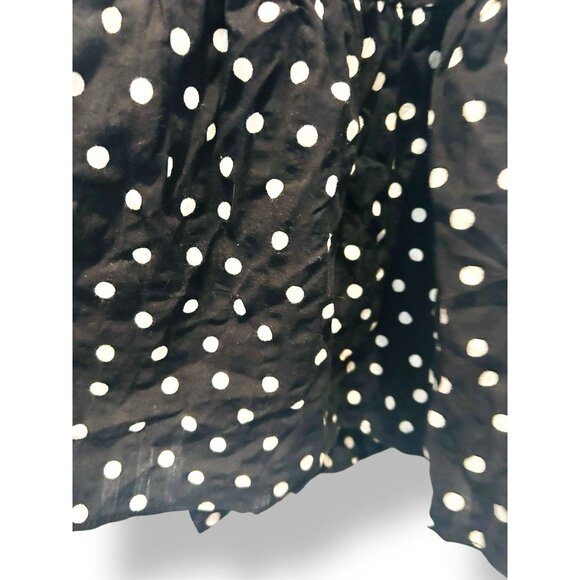 ASOS Retro A-Line Mini Dress Black White Polka Dot Fit Flare Retro Size 4 - Picture 7 of 12